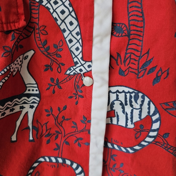 Vintage Button-Down Housedress, Robe, Dressing Gown, Smock - Picture 12 of 15